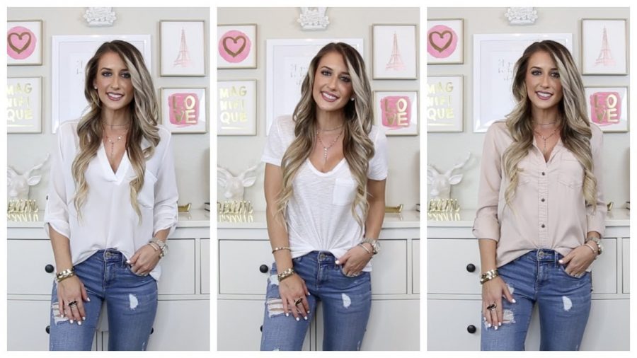 How to Wear a White Tshirt Style Tips For Women Lugako